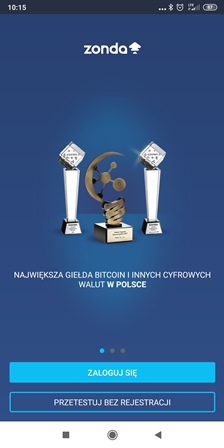 Zonda aplikacja logowanie