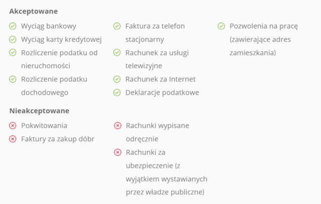 eToro - akceptowane dokumenty w procesie weryfikacji