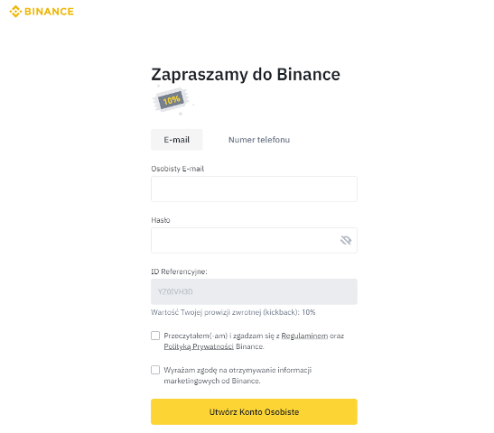 Binance ID referencyjne