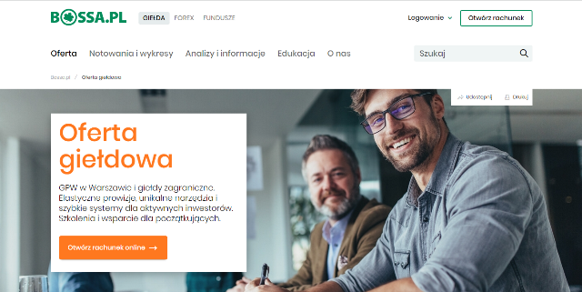 Konto maklerskie Bossa