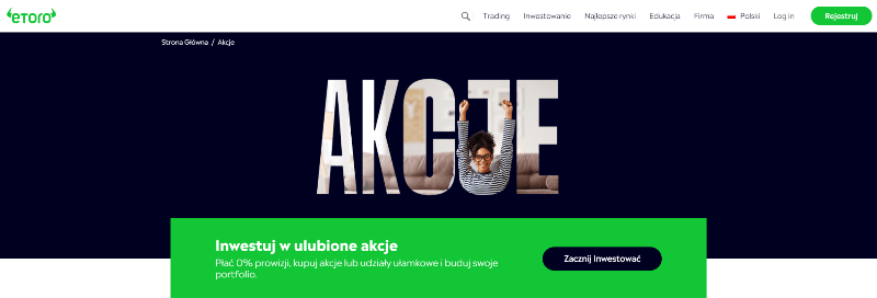 eToro akcje